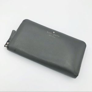 Kate Spade Charcoal Leather Wallet